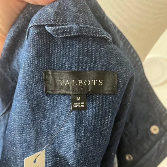 Talbots Safari Denim Jacket Medium NWT - Picture 10 of 11